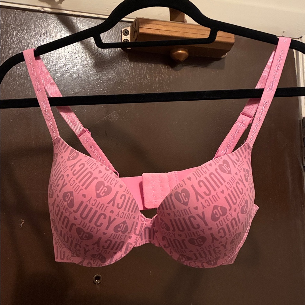 Juicy Couture Pink Logo Bra